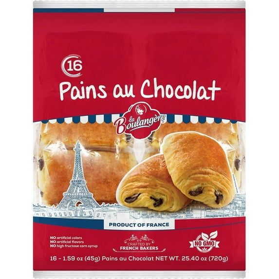 La Boulangere Pains au Chocolat, 16 Count