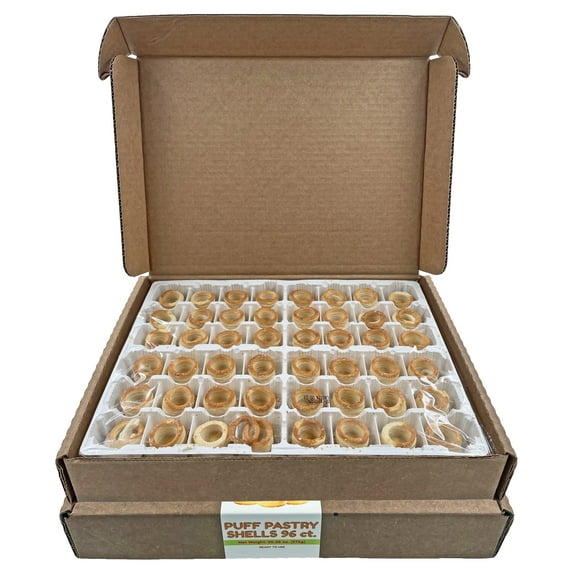Dasher's Spice & Beans Gourmet Puff Pastry Shells - Ready To Use - 20.32 oz. (96 Count)