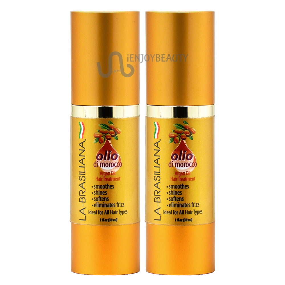 La Brasiliana Olio Di Morocco Argan Oil Hair Treatment, Adds Smoothness