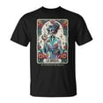 thumbnail image 1 of La Bruja No Cafecito No Magic T-Shirt, Funny Skeleton Witch Coffee Lover Graphic Tee, Spooky Latina Humor Día De Los Muertos Style Shirt, Magical Caffeine Gift Top For Women, 1 of 3