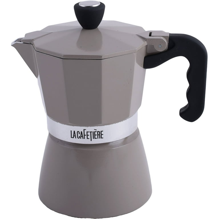 La Cafetiere Classic Gray 3 Cup Espresso Non Electric Coffee Maker