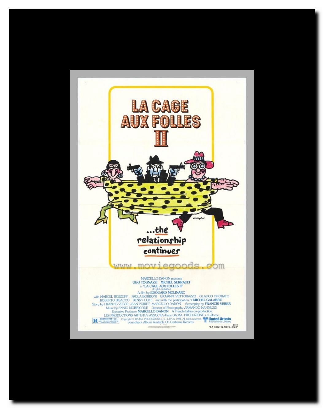 La Cage aux Folles 2 Framed Movie Poster