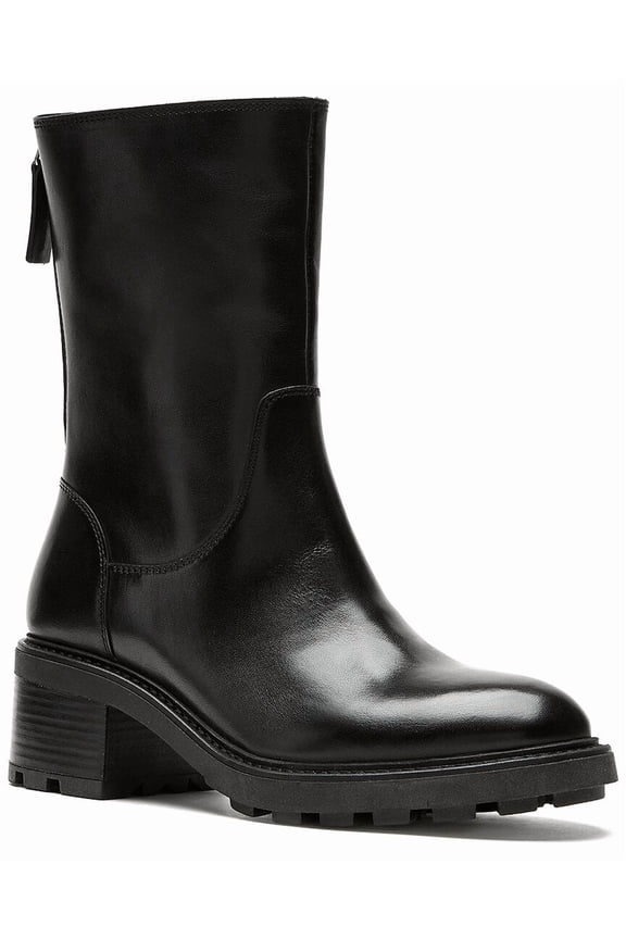 Apple Leather Boot, 10, Black