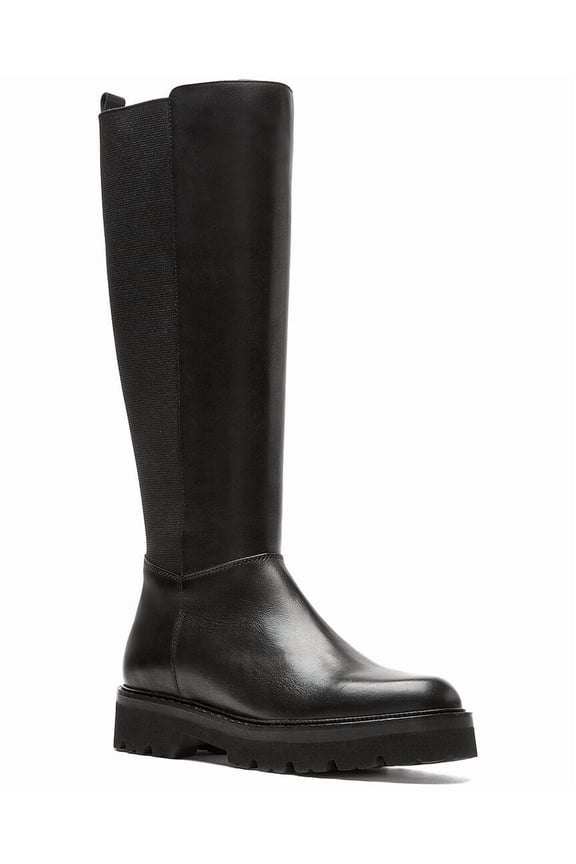 Arrow Leather Boot, 10, Black