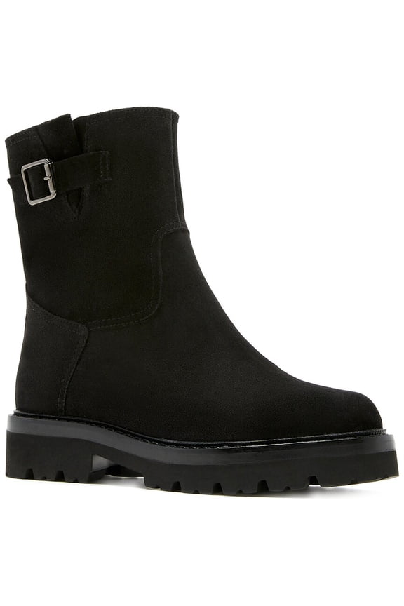 Avril Suede Boot, 8, Black