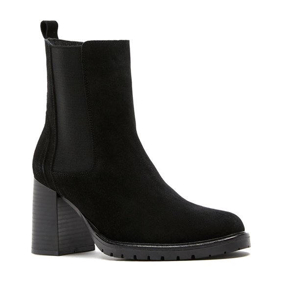La Canadienne Lively Suede Bootie, 9.5, Black