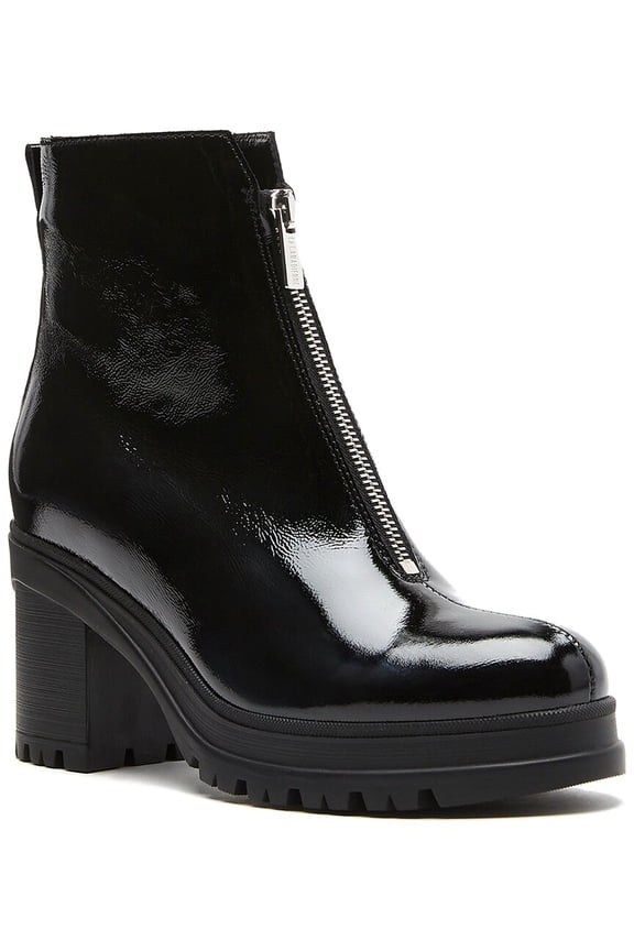 Penny Leather Bootie, 9, Black