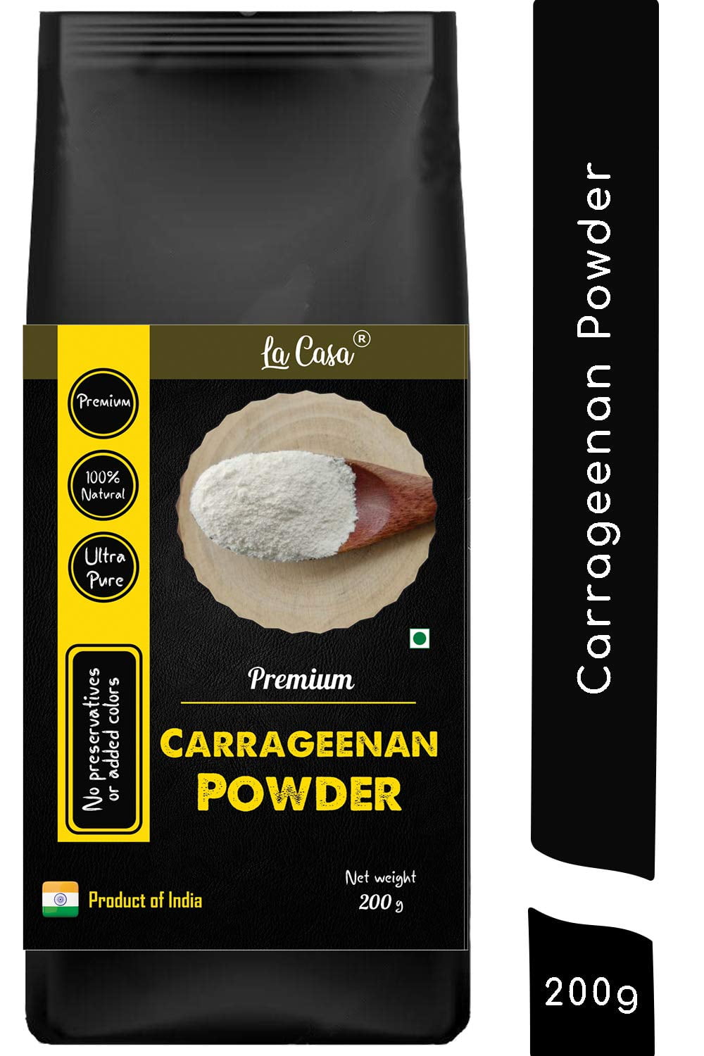 La Casa Premium Carrageenan Powder Natural Thickener For IceCream & Jellies Natural & Pure