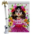 thumbnail image 1 of La Catrina Falltime Day of Diad 28 x 40 in. Double-Sided Decorative Vertical House Flag Set for Decoration Banner Garden Yard Gift, 1 of 1