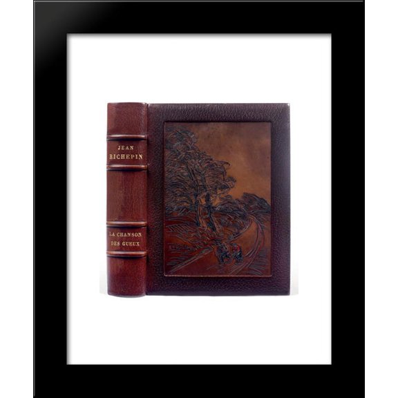 La Chanson des Gueux with Steinlen leather binding 20x24 Framed Art Print by Theophile Steinlen