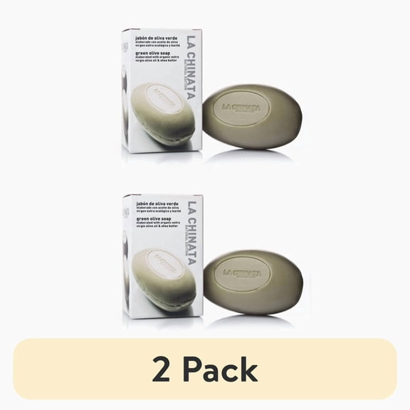 La Chinata Organic Extra Virgin Olive Oil and Shea Butter Soap - Green - PACK OF 2