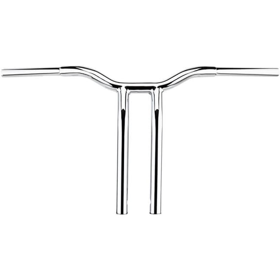 La Choppers LA-7338-12 1-1/4in. Pullback Risers for Welded Kage Fighter T-Bars - Chrome