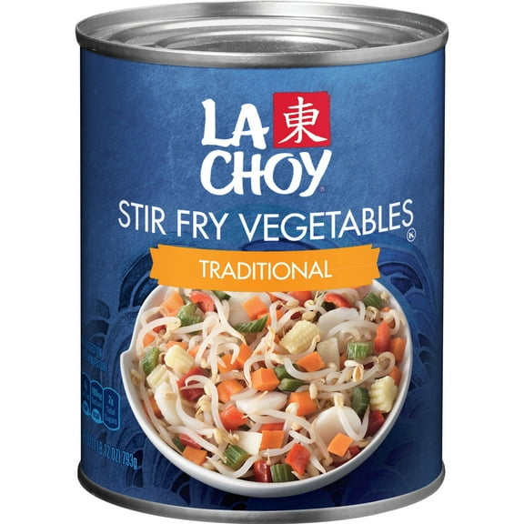 La Choy Stir Fry Vegetables, Canned Vegetables for Asian Dishes, 28 oz Can (Pack of 4)