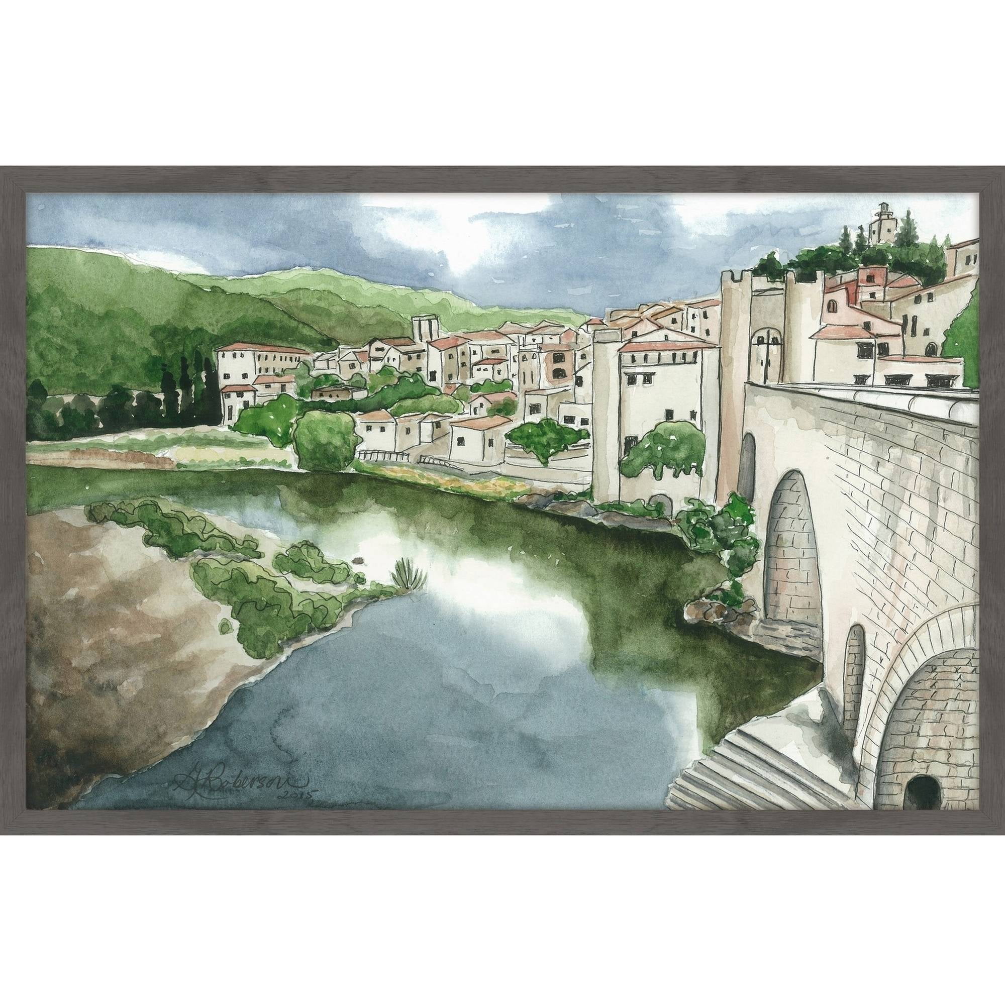 "La Citta Vecchia" Framed Painting Print
