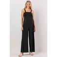 thumbnail image 1 of La Clef Sleeveless Smocking Top Maternity Jumpsuit, 1 of 5