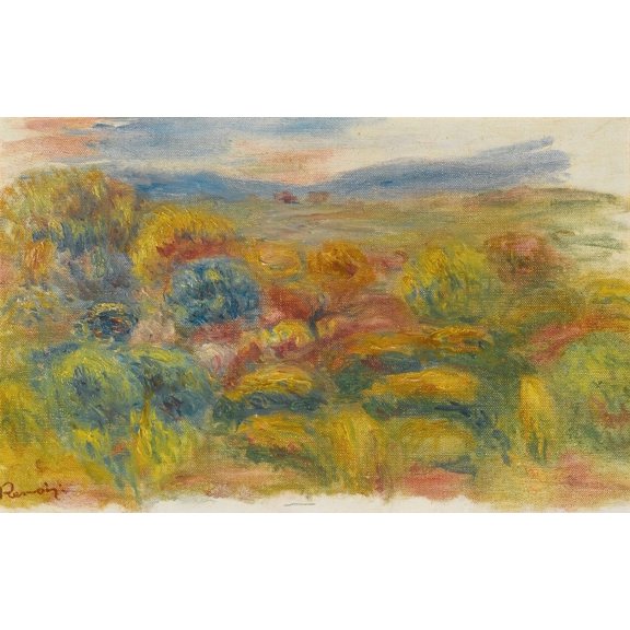La Colline Rouge (circa 1906-10) Poster Print by Pierre-Auguste Renoir (24 x 36)