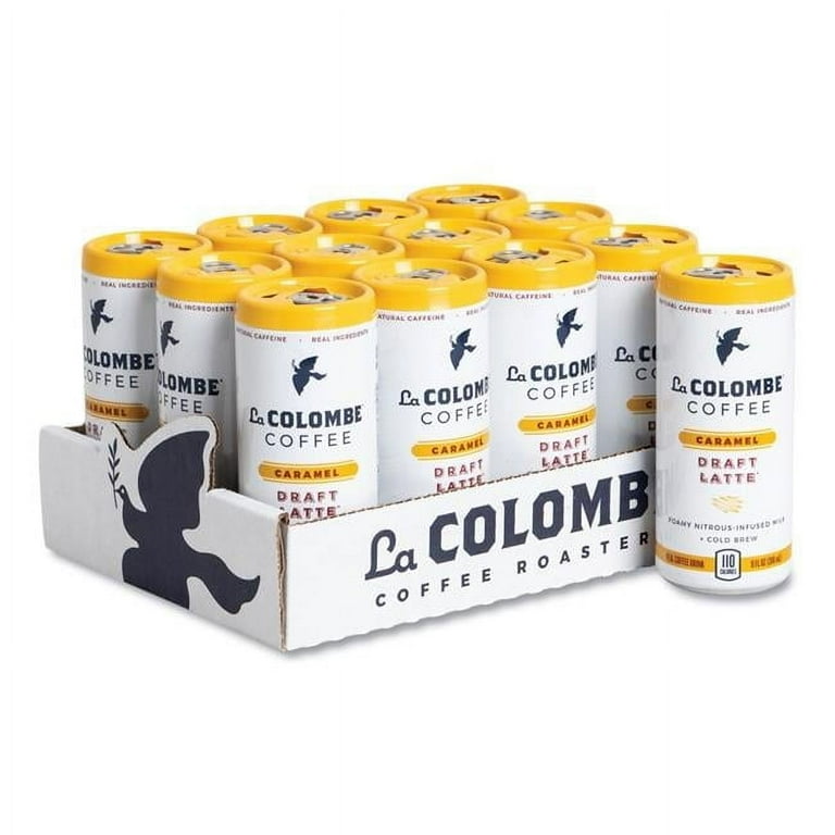 Cold Brew Draft Latte, Caramel, 9 oz Can, 12/Carton Cold Brew Draft Latte, Caramel, 9 oz Can, 12/Carton
