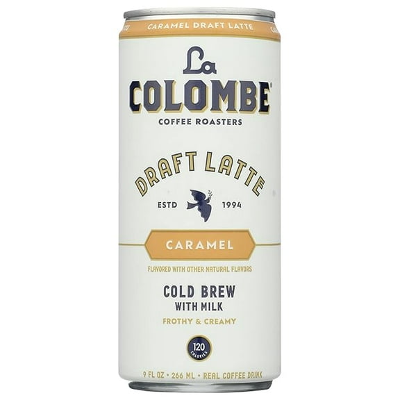 La Colombe Caramel Draft Latte - 9 Fluid Ounce - Cold-Pressed Espresso and Frothed Milk + Real Caramel - Made With Real Ingredients - Grab And Go Coffee