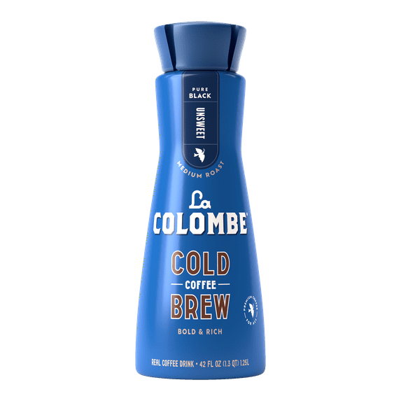 La Colombe Unsweetened Medium Roast Cold Brew Coffee, 42 fl oz Bottle
