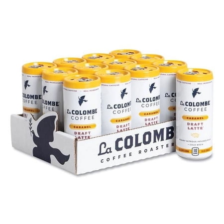 La Colombe Draft Latte Cold-Pressed Espresso and Frothed Milk + Real Caramel, Made With Real Ingredients, Grab And Go Coffee, 11 Fl Oz, Pack of 12
