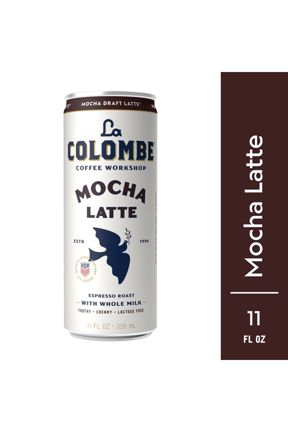 La Colombe Mocha Draft Latte Cold Brew Ready-to-Drink Coffee, 11 fl oz, Can