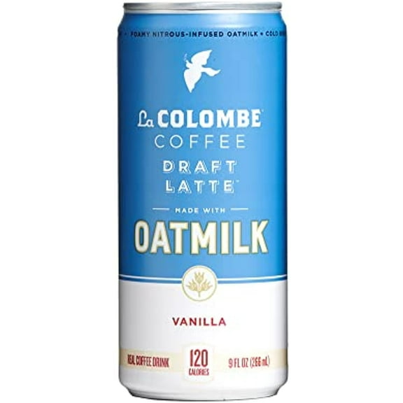 La Colombe Oatmilk Coffee Draft Latte, Vanilla, 9 Fl Oz (Pack Of 16)