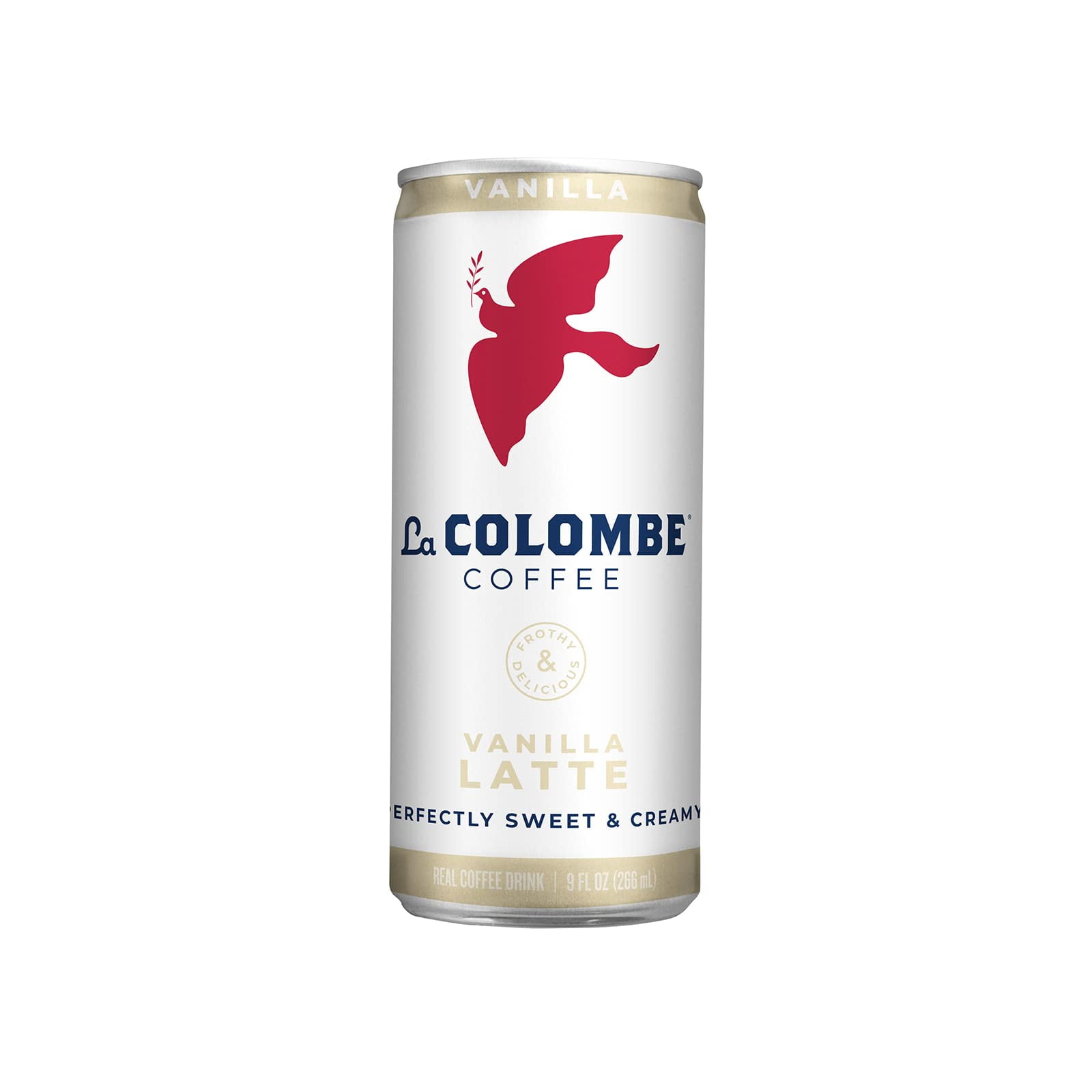 La Colombe Vanilla Draft Latte - 9 Fl. Oz. 12 Pack - 100% Arabica, Single-Origin Coffee With Lactose-Free Foamy Milk, Premium Coffee On The Go, 115Mg Natural Caffeine