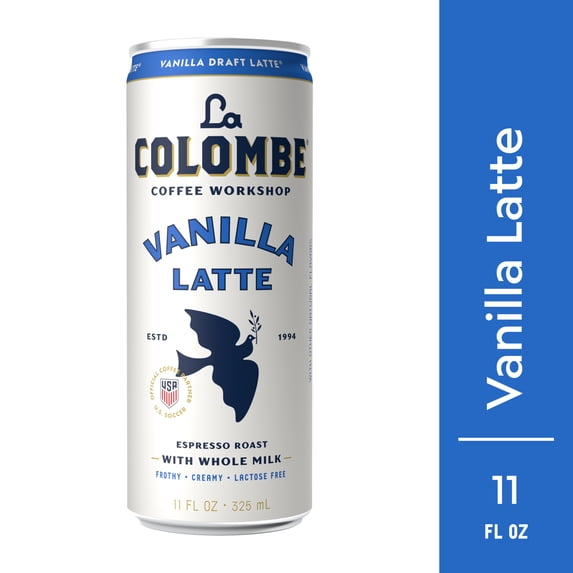 La Colombe Vanilla Draft Latte Cold Brew Ready-to-Drink Coffee, 11 fl oz, Can