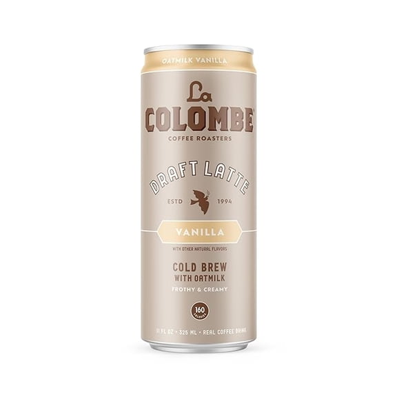 La Colombe Vanilla Draft Latte with Oatmilk, 11 Fl. Oz., Single Can