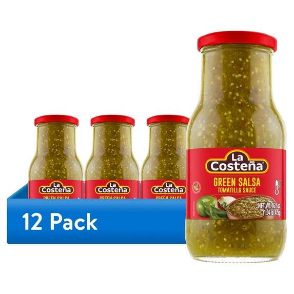 (12 pack) La Costeña Green Salsa Verde Tomatillo Sauce, 16.7 oz