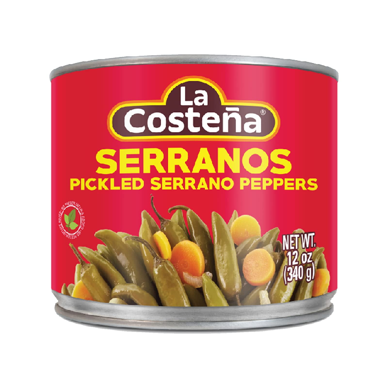 La Costeña Serrano Peppers, 12 Ounce Can (Pack Of 12)