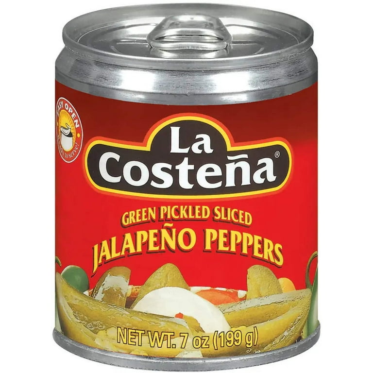 La Costeña Sliced Jalapeños 7 oz, Pickled Green Jalapenos, Easy