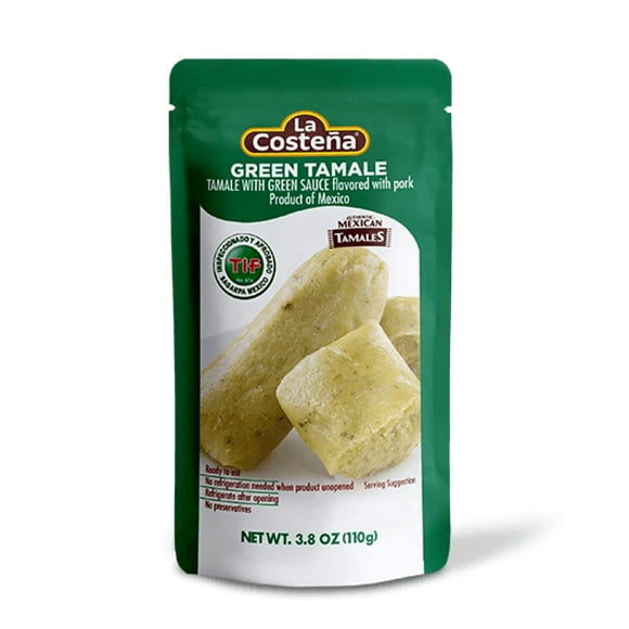 La Costea Tamales Verdes, Pork Flavor, SMRMicrowaveable, No Refrigeration Required, 3.8 Oz (Pack of 12)