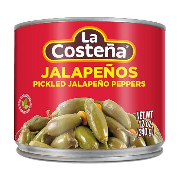 La Costea Whole Jalapeo Peppers, Pickled Green Hot Jalapeos, 12 oz Can (Pack of 3)