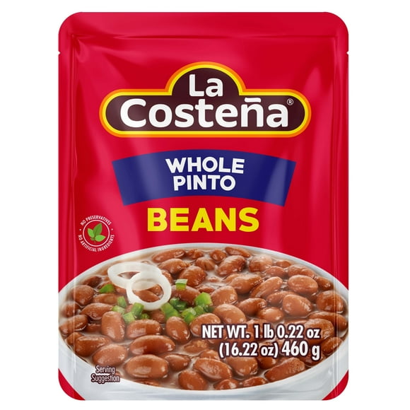 La Costeña, Whole Pinto Beans, Microwaveable, 1 Pack