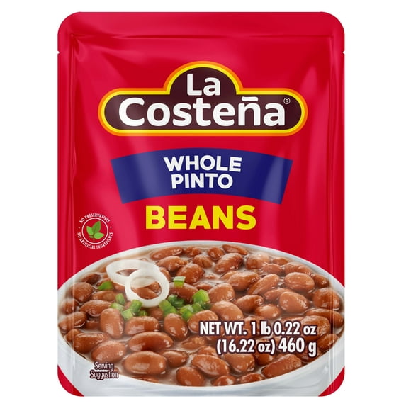 La Costeña, Whole Pinto Beans, Microwaveable, 1 Pack