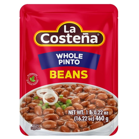 La Costea, Whole Pinto Beans, Microwaveable, 1 Pack