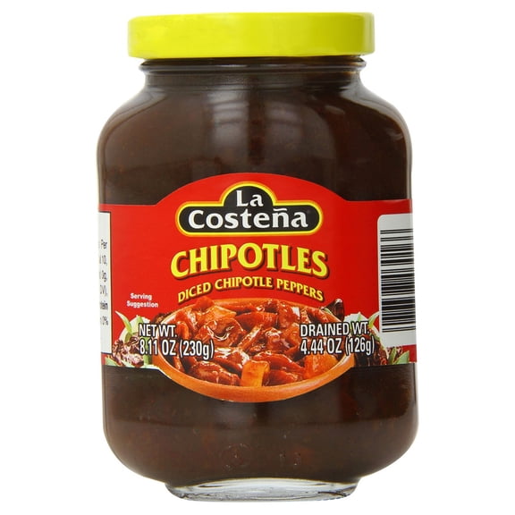 La Costena Chipotle Peppers Diced 8.11 Ounce (Pack of 6)