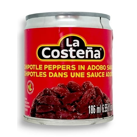 La Costena Chipotle Peppers In Adobo Sauce 186ml/6.3 oz., Can