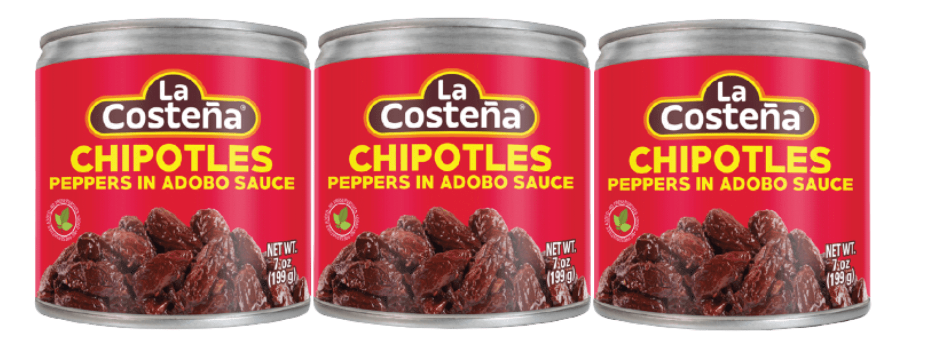 La Costena Chipotle Peppers in Adobo Sauce, 7 oz (3 Pack)