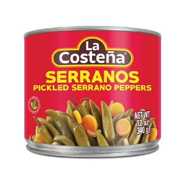 La Costena Green Pickled Serrano Peppers, 12 Oz