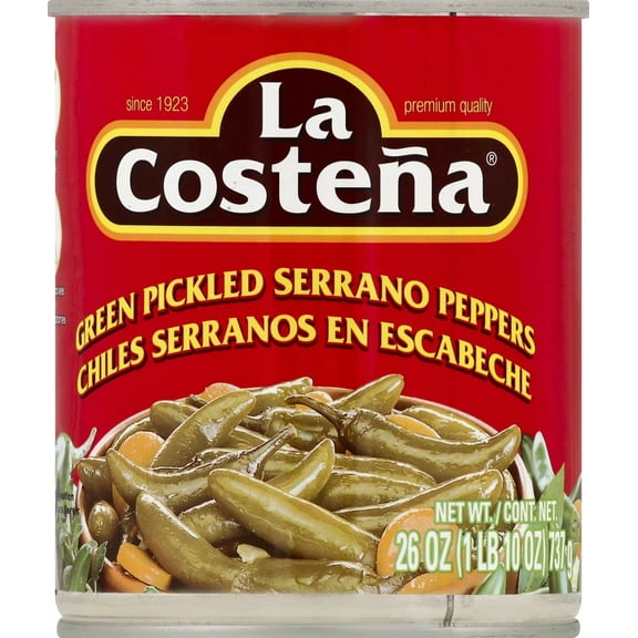 La Costena Pepper Serrano 26 oz (Pack of 3)
