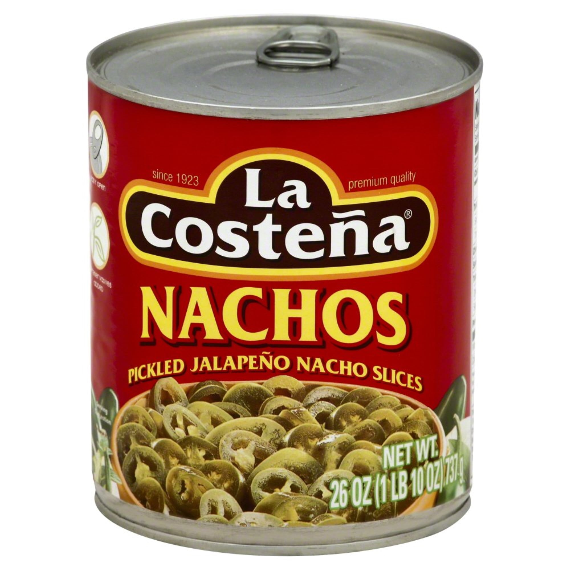 La Costeña Pickled Nacho Jalapeno Slices, 26 oz - Walmart.com