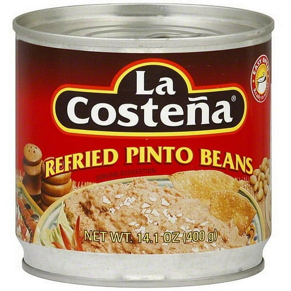 La Costena Refried Pinto Beans, 14.1 oz (Pack of 12)