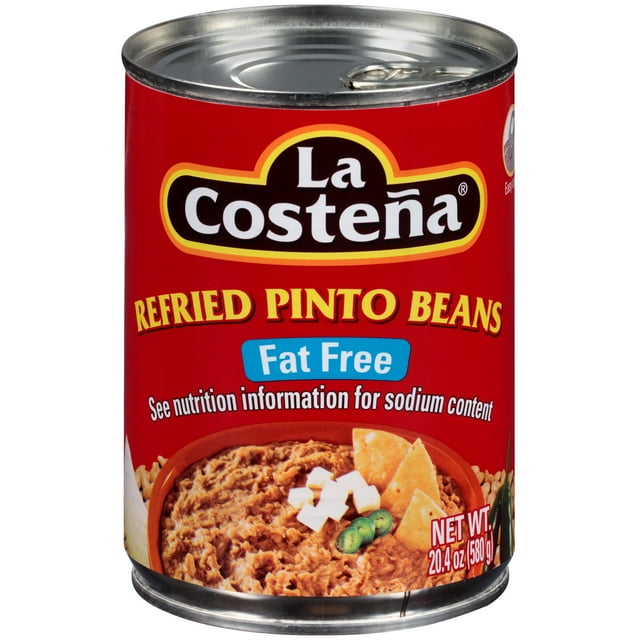 La Costena Refried Pinto Beans, Fat Free, 20.4 oz