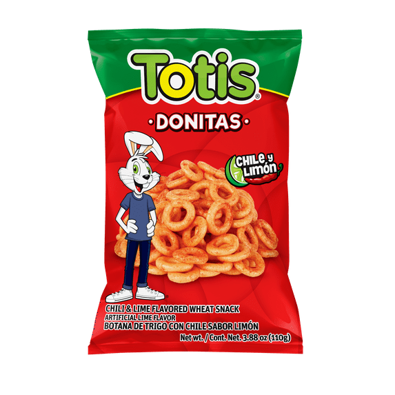 Totis Donitas Chili Lime Wheat Chips, 3.88 oz