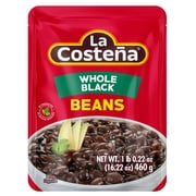La Costena Whole Black Bean Microwavable Pouch 1 Pack (16.22 oz)