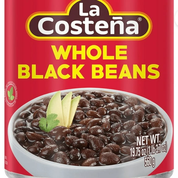 La Costena Whole Black Beans, 19.75 oz Can