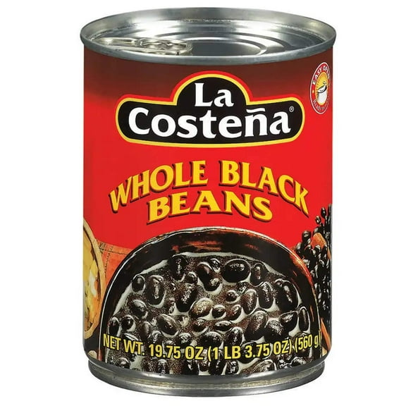 La Costena Whole Black Beans, 19.75 oz (Pack of 12)
