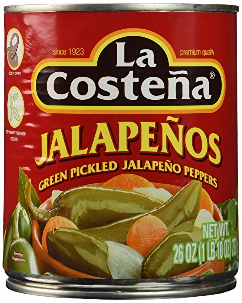 La Costena Whole Jalapeno Pepper 26 oz (Pack of 5)